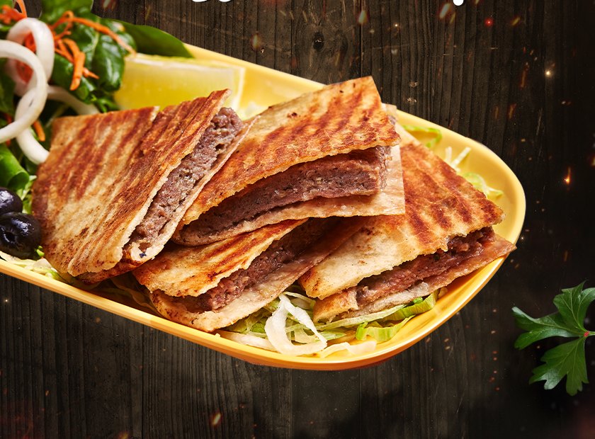 Lamb arayes grilled pita